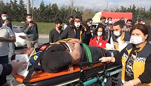 Kamyon ile otomobil çarpıştı: 1 yaralı