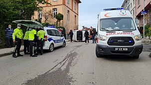 Kısıtlamada feci kaza: 1 yaralı 