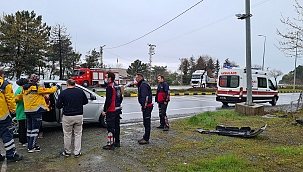 Bariyerlere çarparak durabildi!