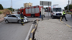 Otomobil karşı şeride geçti: 1 yaralı