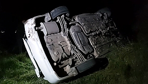 Otomobil şarampole uçtu: 2 yaralı