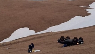 Otomobil uçuruma yuvarlandı: 1 ölü 3 yaralı