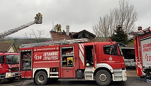 Sarıyer'de korkutan yangın 