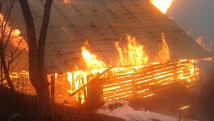 Yangında samanlık küle döndü!