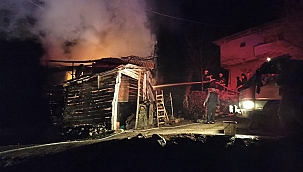 Yaşlı çifti yangın ayırdı 