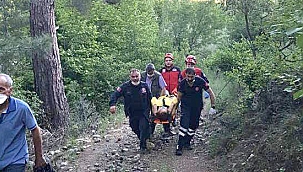  20 metre yükseklikten dereye düştü 