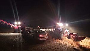 500 dönümlük buğday tarlası kül oldu 