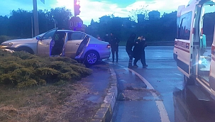 Akçakoca'da trafik kazası: 1 yaralı 
