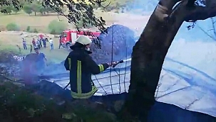 Amasya'da 10 ton saman kül oldu!