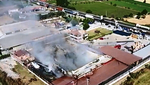 Aydın'da fabrika alevlere teslim oldu