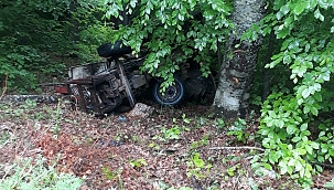 Bolu'da traktör kazası: 1 ölü 1 yaralı