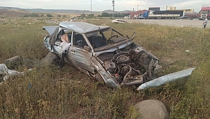Çorum'da trafik kazası: 1 yaralı 