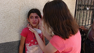 Evin yanışını gözyaşı içerisinde izledi