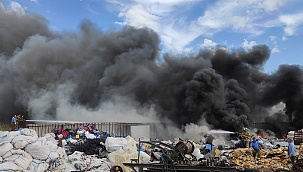 Hurdalıkta korkutan yangın! 