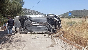 İki otomobil şarampole devrildi: 3 yaralı 