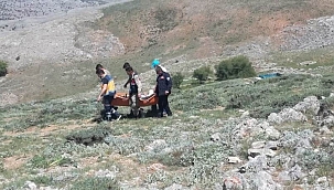 Kayalıklardan düşen şahıs yaralandı