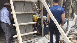 Konya'da inşaattan düşen işçi yaralandı 