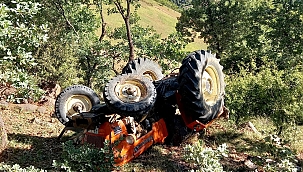 Manisa'da traktör kazası: 1 yaralı 
