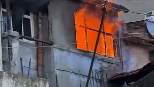 Metruk bina alevlere teslim oldu! 