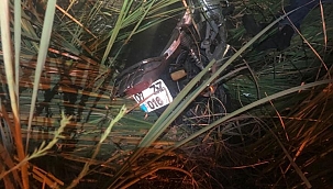 Motosiklet dereye uçtu: 1 yaralı 