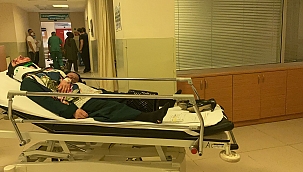 Motosiklet devrilerek sürüklendi 