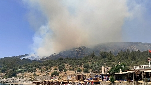 Muğla'daki orman yangını büyüyor 