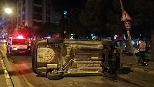 Otomobil takla attı: 1 yaralı 