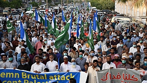 Pakistan'da İsrail karşıtı protesto 