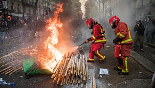 Paris'te olaylı 1 Mayıs gösterileri 