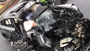 Rize'de trafik kazası: 1 ölü 1 yaralı