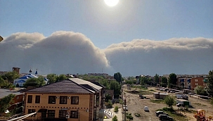 Rusya'da kum fırtınası etkili oldu 