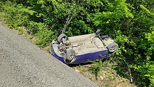 Samsun'da otomobil takla attı: 3 yaralı 