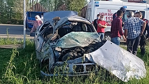 Samsun'da trafik kazası: 2 yaralı