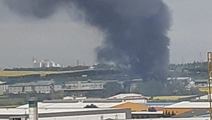 Silivri'de fabrikada yangın! 