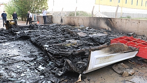 Sivas'ta OSB'de korkutan yangın 