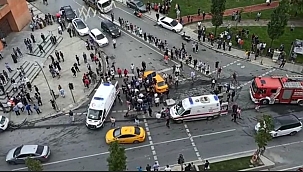 Sultangazi'de trafik kazası: 5 yaralı 