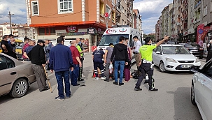 Sungurlu'da motosiklet kazası: 1 yaralı 