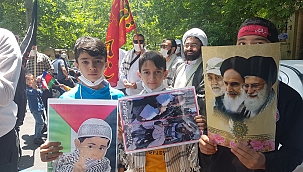 Tahran'da Filistin'e destek gösterisi 