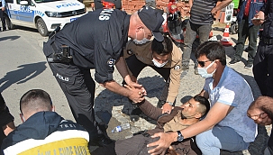 Trafik kazasında iki bekçi yaralandı