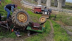 Traktörün altında kalan yaşlı adam öldü