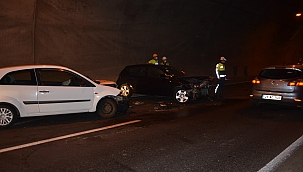 Tünel girişinde kaza: 3 yaralı 