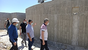 Vali Baruş Arıtma Tesisi inşaatını inceledi