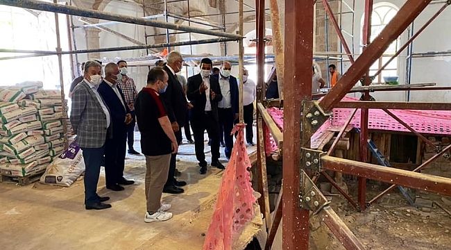 Yeni Camide restorasyon çalışmaları