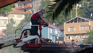 Zonguldak'ta iş yeri yangını! 
