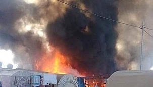 Irak'ta göçmen kampında yangın 
