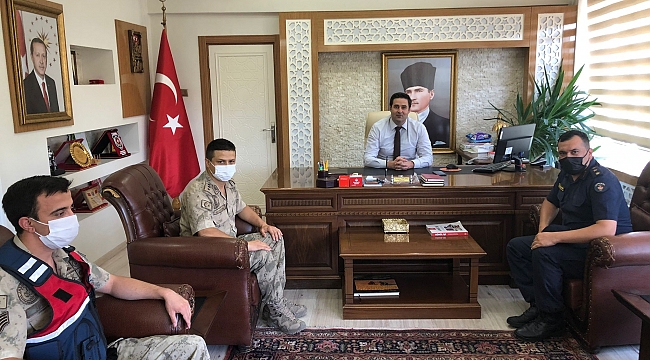 Jandarma'dan Kaymakam Gülenç'e ziyaret 