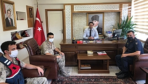 Jandarma'dan Kaymakam Gülenç'e ziyaret 