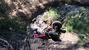 Kilis'te traktör dereye uçtu: 1 yaralı