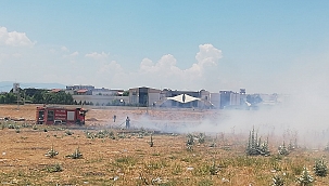 Otluk alanda çıkan yangın korkuttu 