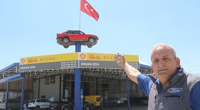 Görenleri şaşkına çeviren otomobil!